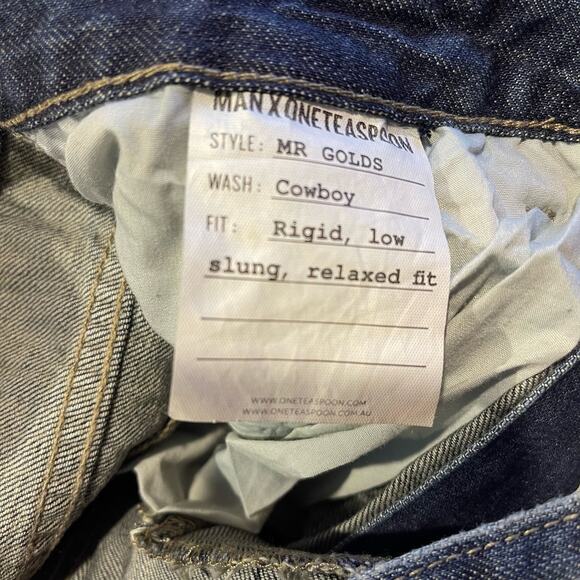 Man X One Teaspoon Jeans Mr Golds Cowboy Men's 32R NWT - Picture 14 of 16